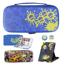 Splatoon3 Switch Storage Carry Bag Accessories Kit Cover Protective Case Ns Stand Bracket With Grips for Nintendo Switch OLED
