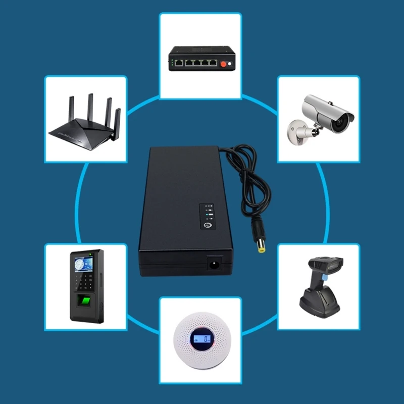 12V 3A Mini UPS Portable Step up Backup Power Supply Ensure Continuous Power