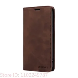 Anti - Theft Leather Phone Case with Flip Card Holder and Wallet Functionality for Oppo A6T 4G CPH2847 (Brown)