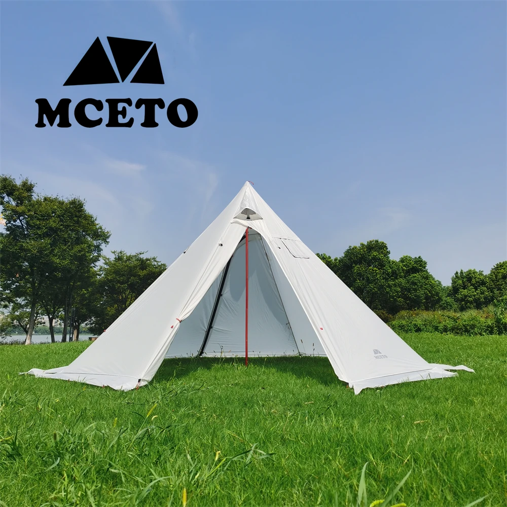 MCETO TX400PRO Teepee Hot Tent Lightweight Octagon Shape with Stove Jack  Snow Skirt Winter Camping Hunting - AliExpress