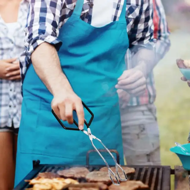 1Db Konyhai Fogók Rozsdamentes Acél Főzés Saláta Tálalás Bbq Tong Sütéshez A Hőgömbös Tészta - Image 3