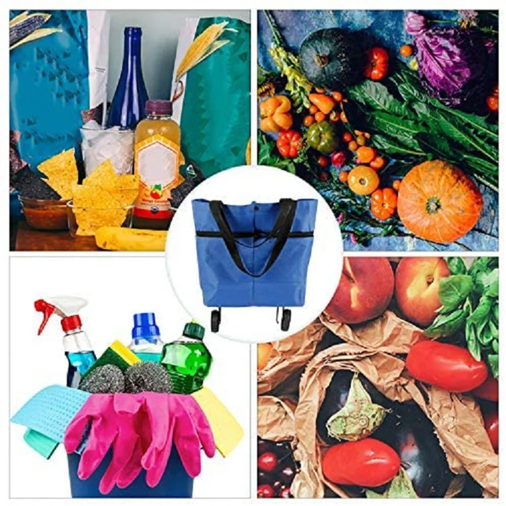 Foldable Reusable Shopping Trolley Bag - Perfect Eco-Friendly Gift