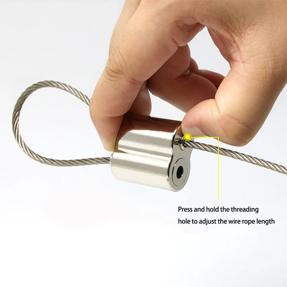 Wire Rope Cable Clamp, 1/16" Stainless Steel Wire Rope Cable Clip Clamp, For Picture Hanging, Lighting Cable Alloy Two-Way Cable Clamp, Freely - View #14