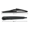 12" Rear Car Wiper Blade & Arm Set Kit For Peugeot 3008 MK1 2008-2016 2009 2010 2011 2012 Windshield Windscreen Rear Window 2