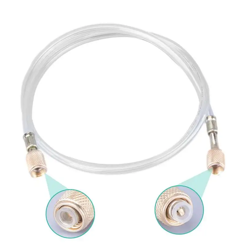 

Refrigerant Charging Hose 1.2m Car Air Conditioning Fluo-ride Adding Tube Pipe Transparent Fluorinated Thread For R410 R134 R22