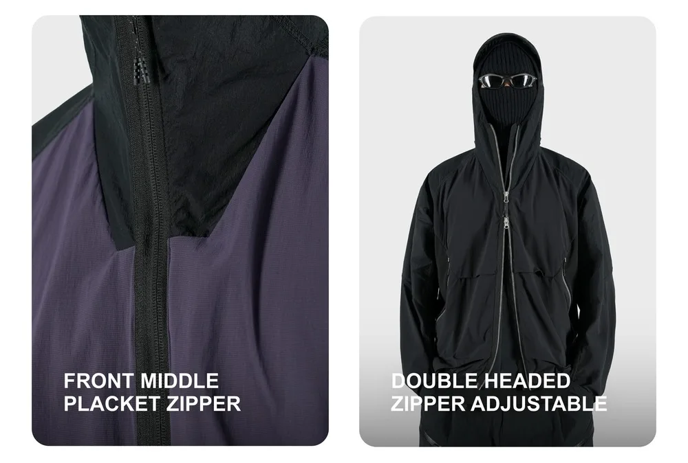 Reindee Lusion 25s UPF50+ Lightweight sunscreen jacket 3d loose design mesh splicing vent foldable techwear gorpcore