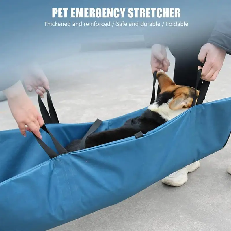 Pet Transport Stretcher Waterproof Soft fabric Dog Lifting Harness with Seatbelt Removable Lining Portable Foldable Dog Lifter