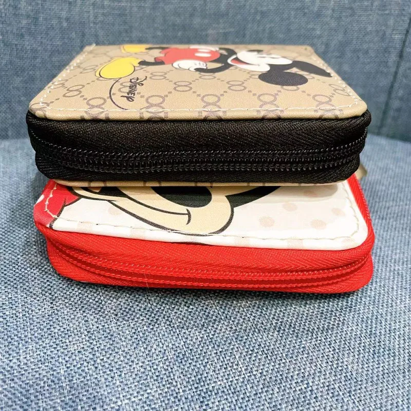 Disney2022 New Mickey Women's Wallet Cute Mini Coin Purse PU Zipper Multifunctional High Quality Luxury Fashion Women's Wallet