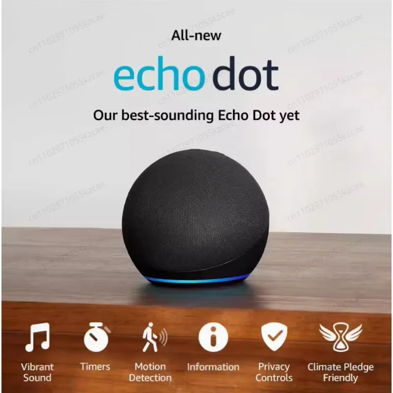 Intelligenter Lautsprecher mit Uhranzeige |   Echo Dot 5. & 4. Generation Alexa Sprachassistent Kombi-Set