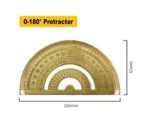0-180 Degree Metal Brass Copper Protractor Office School Supplies Measuring Drawing Tool School Educational Supplies For Math 1