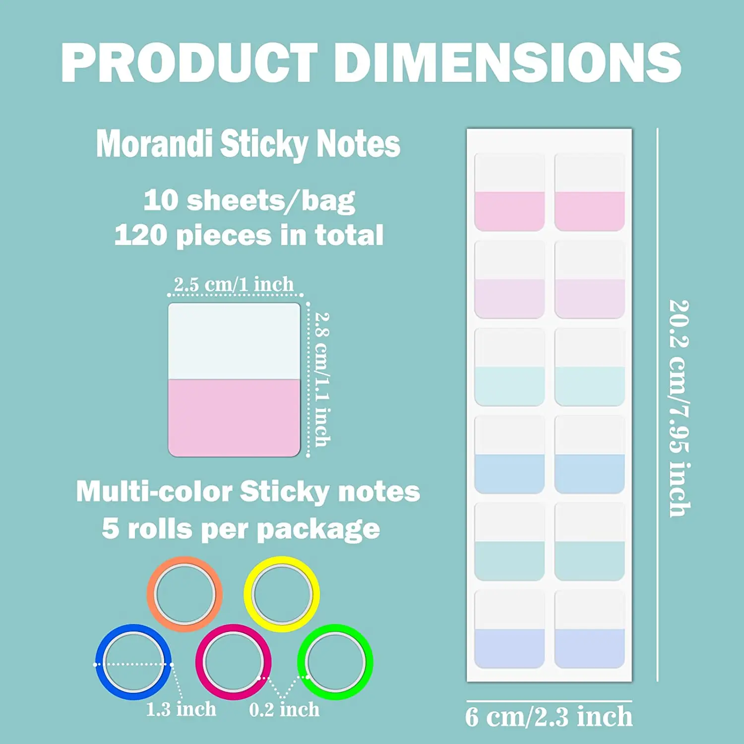 Transparent Sticky Index Tabs, Clear Sticky Notes Long Page Book Markers Tabs, Tape Flags for Books Annotation - 2