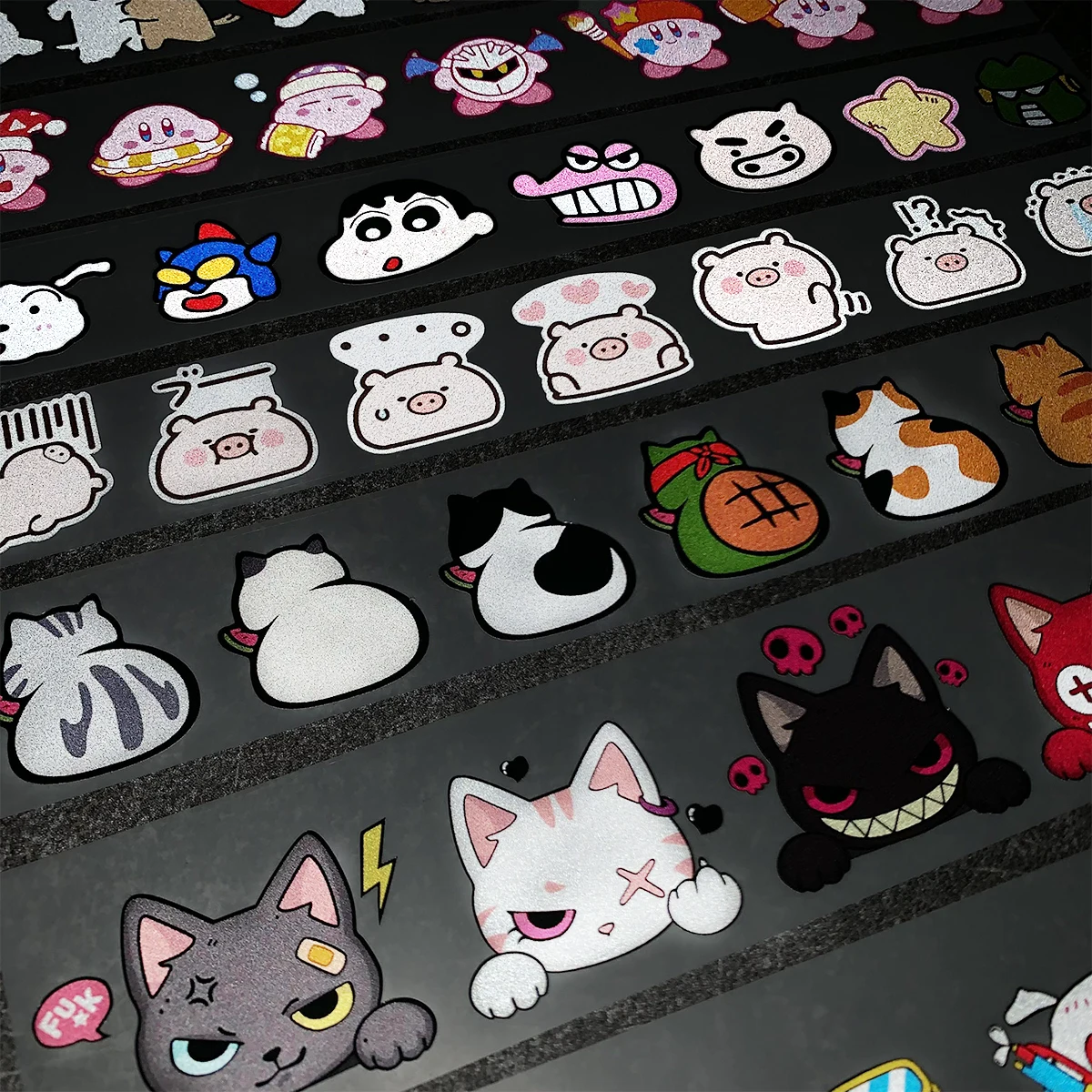 Cute and Creative Cartoon Car and Motorbike Stickers - Durable PVC Decorative Stickers