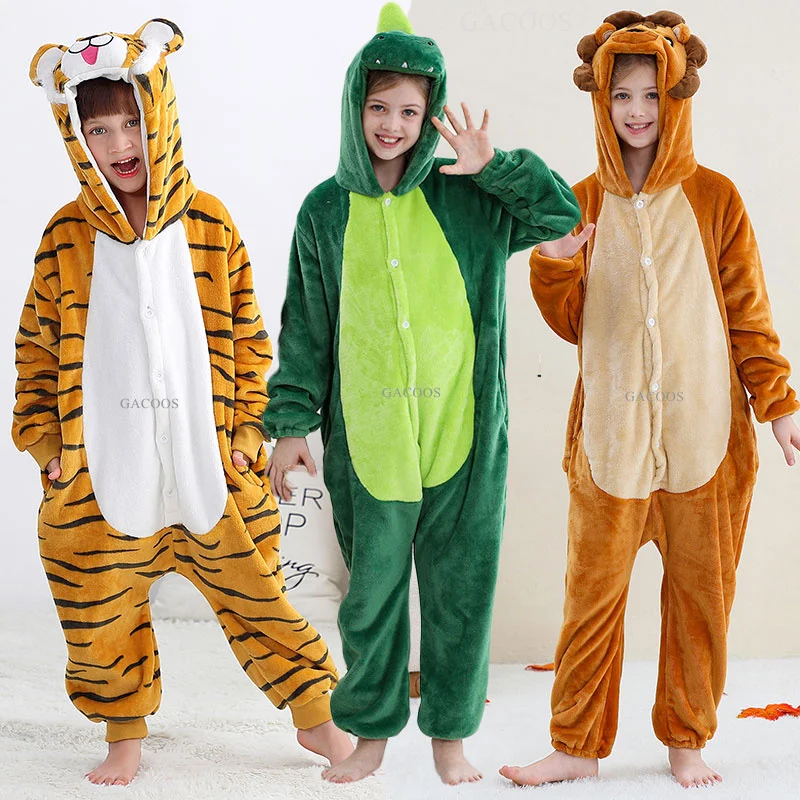 Animal Onesies Kigurumi Pajamas for Children kids pajamas