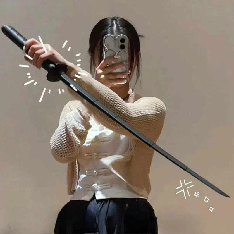 Kids 3D Gravity Retractable Folding Katana Sword Stress Relief Toys Gifts