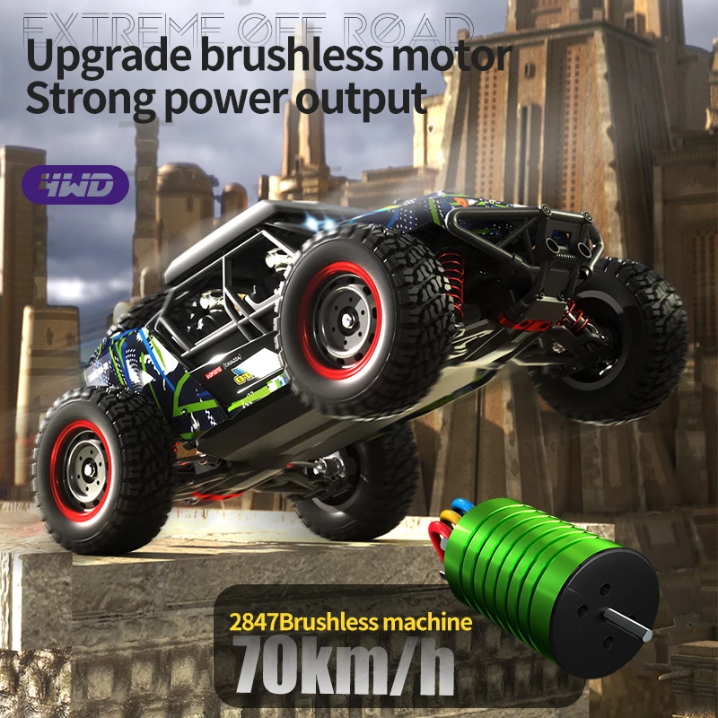 Voiture RC 4WD Brushless 80km/h Monster Truck 16106PRO - Cadeau Enfant