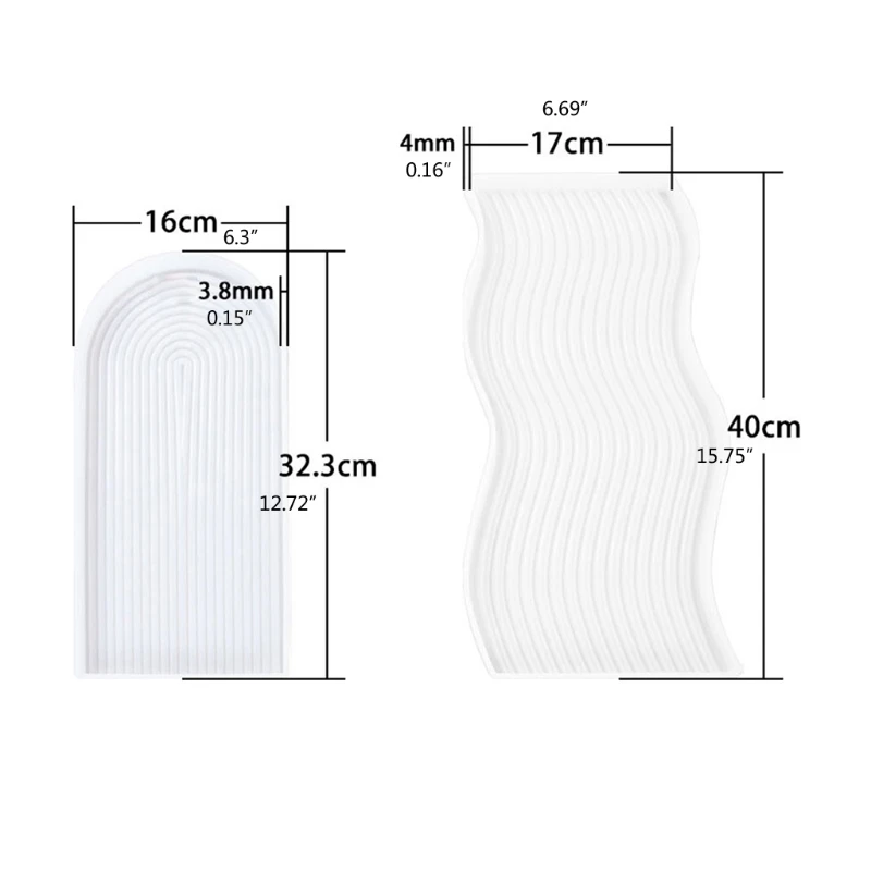 for Creative Tray Silicone Mold Fruit Plate Casting Mold Serving Borad Crystal Epoxy Mold DIY Cup Mat Crystal Mo
