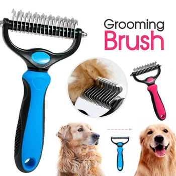 Double-Sided Pet Deshedding Comb 1