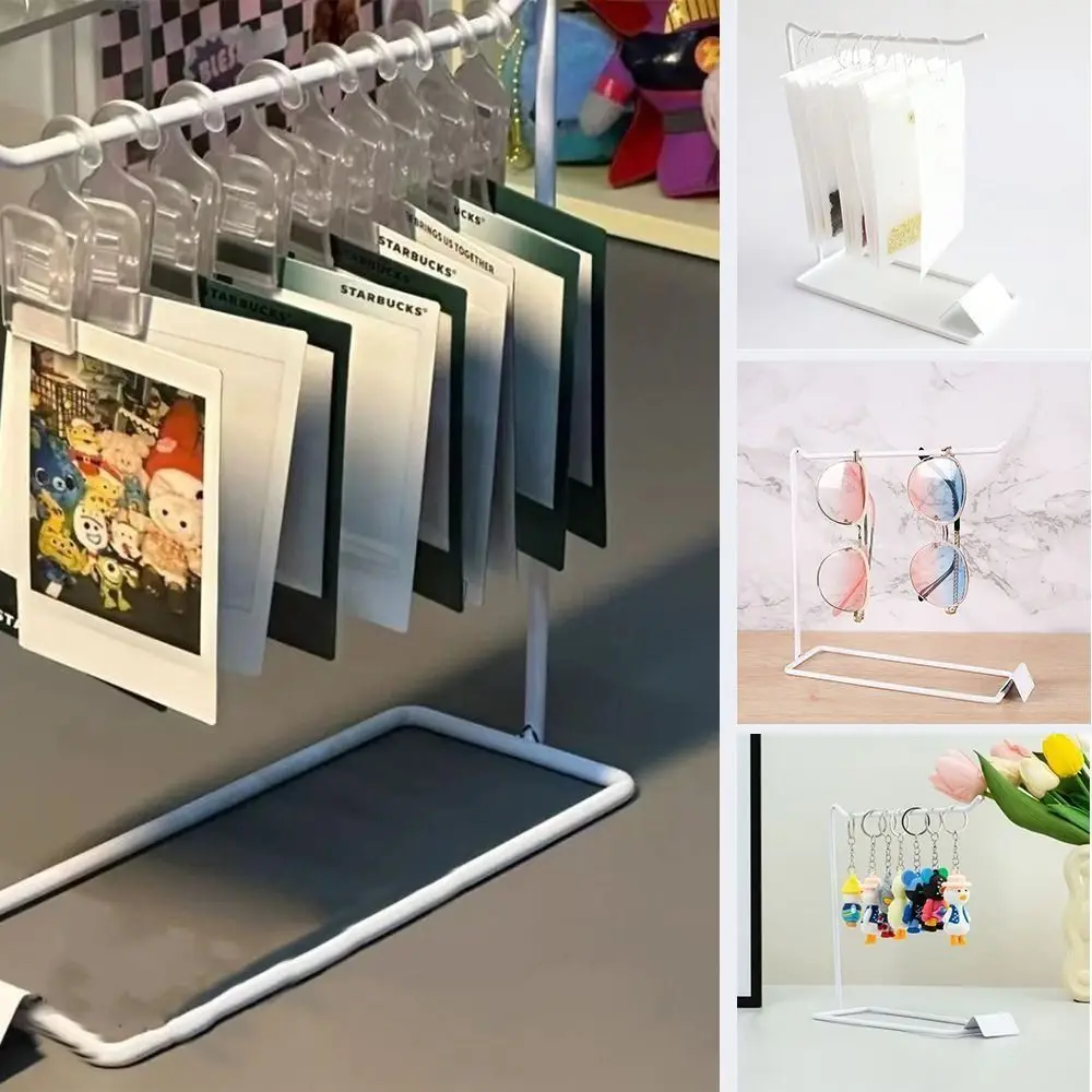 Tabletop Jewelry Organizer Stand Modern Metal Hanging Display Holder Rack for Pendant Keychains Trinket Necklace Dresser 5