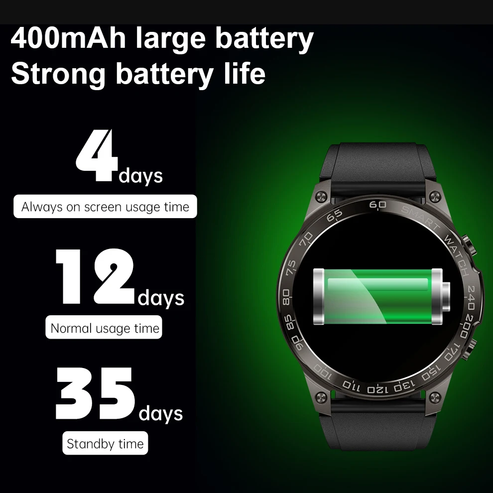 Фото Смарт-часы AMOLED, 400 мАч, GPS, Bluetooth, водостойкие, IP68 №3