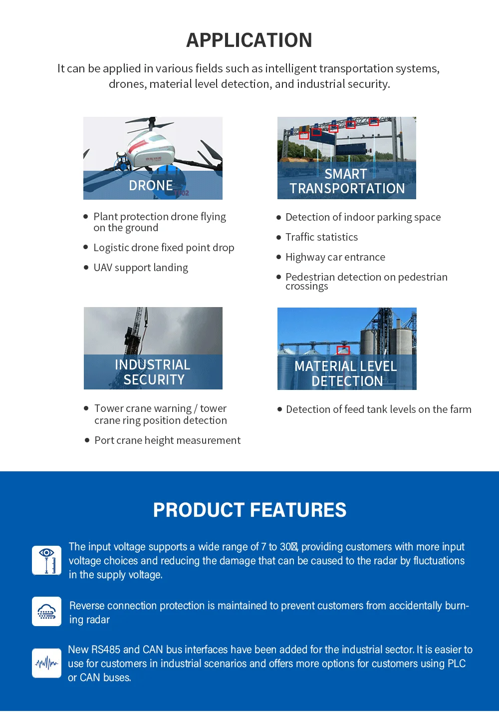 Benewake TF02-i 40M IP65 Protected LiDAR Mid-Range Distance Sensor Module 1000Hz