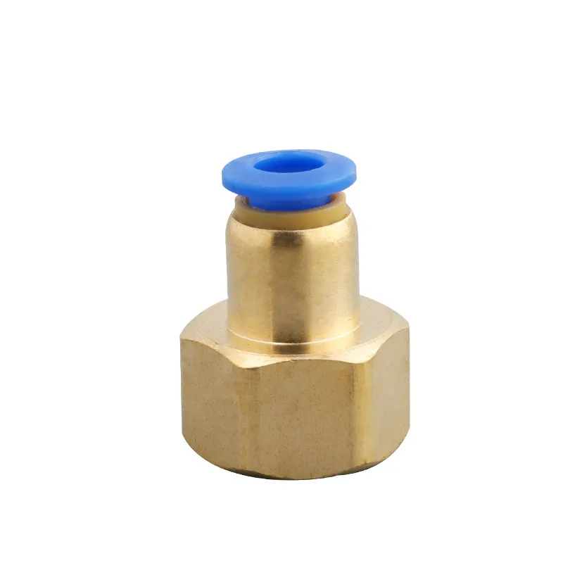 

M10 M14 M16 M18 M20 Metric Female Thread Straight Pneumatic Pipe Fitting Push In Quick Connector Fit 6 8 10 12mm Tube OD