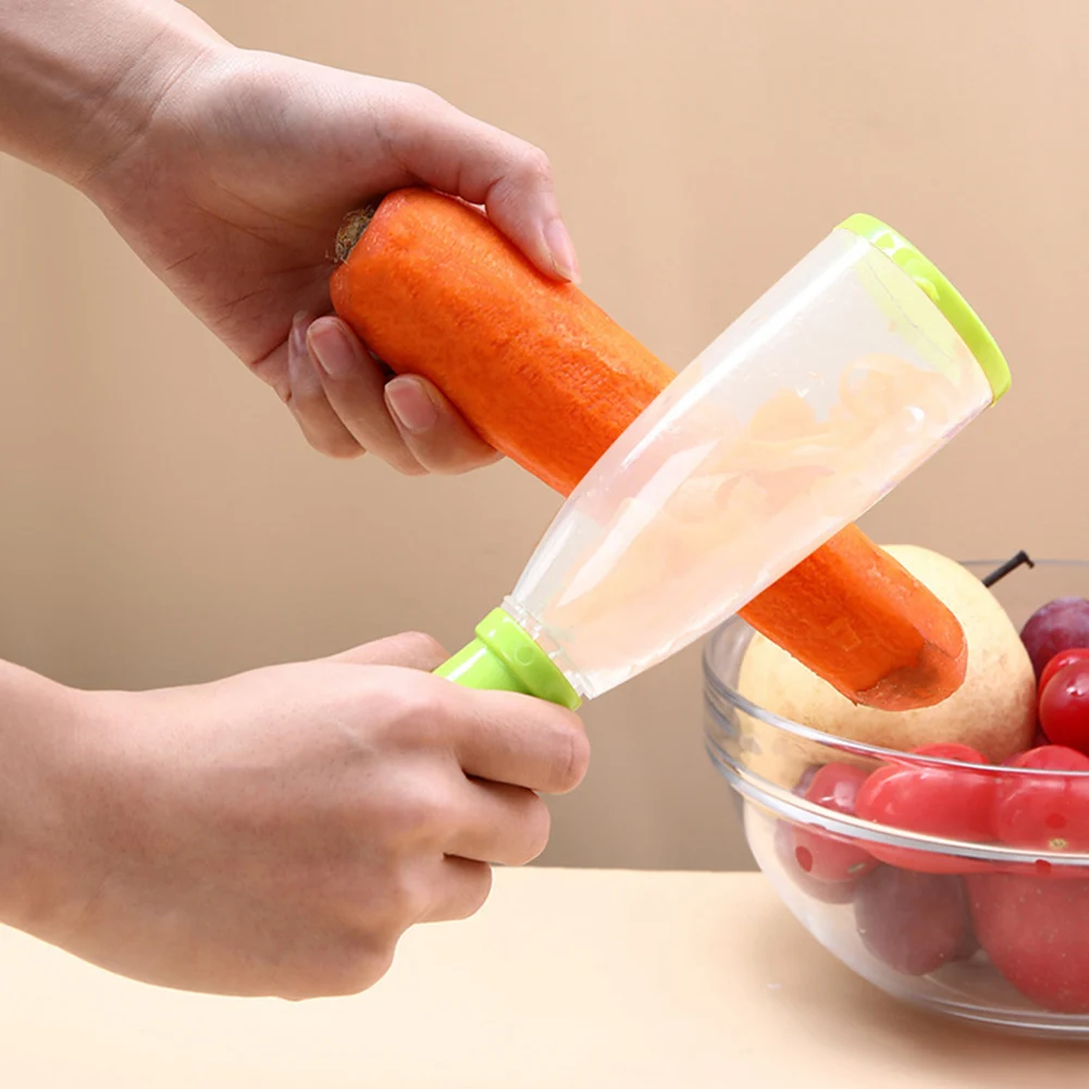 Vegetable Peeler with Container Potato Carrot Apple Shredders Kitchen  Fruits Peeler Stainless Steel Slicer Peeling Knife Gadgets