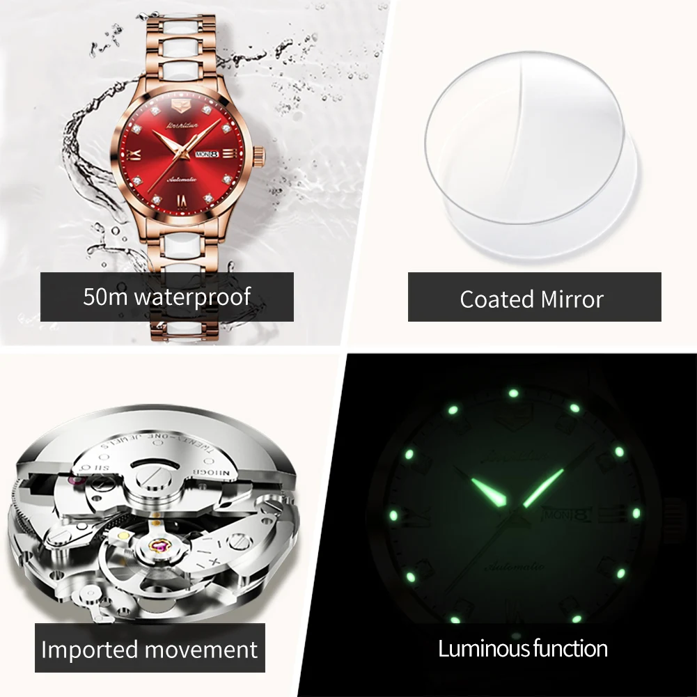 jsdun 8947 elegance woman watches fashion mechanical watch for women ceramic strap dual calendar waterproof luminous wristwatch JSDUN 8947 Elegance Woman Watches Fashion Mechanical Watch For Women Ceramic Strap Dual Calendar Waterproof Luminous Wristwatch 5