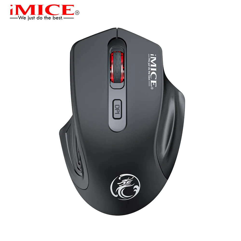 IMICE G-1800 2.4G Silent Wireless Mouse USB Transmission Rechargeable Business Office Gaming Mouse Adjustable Sensitivity