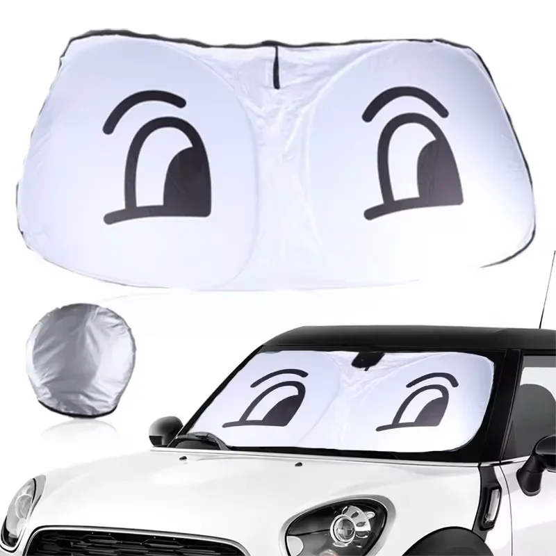 For Mini Cooper R50 R53 R56 R58 R60 F55 F56 J01 F66 Windshield Sunshade Car Front Window SunShadeCover Blocks UVRayReflector 1