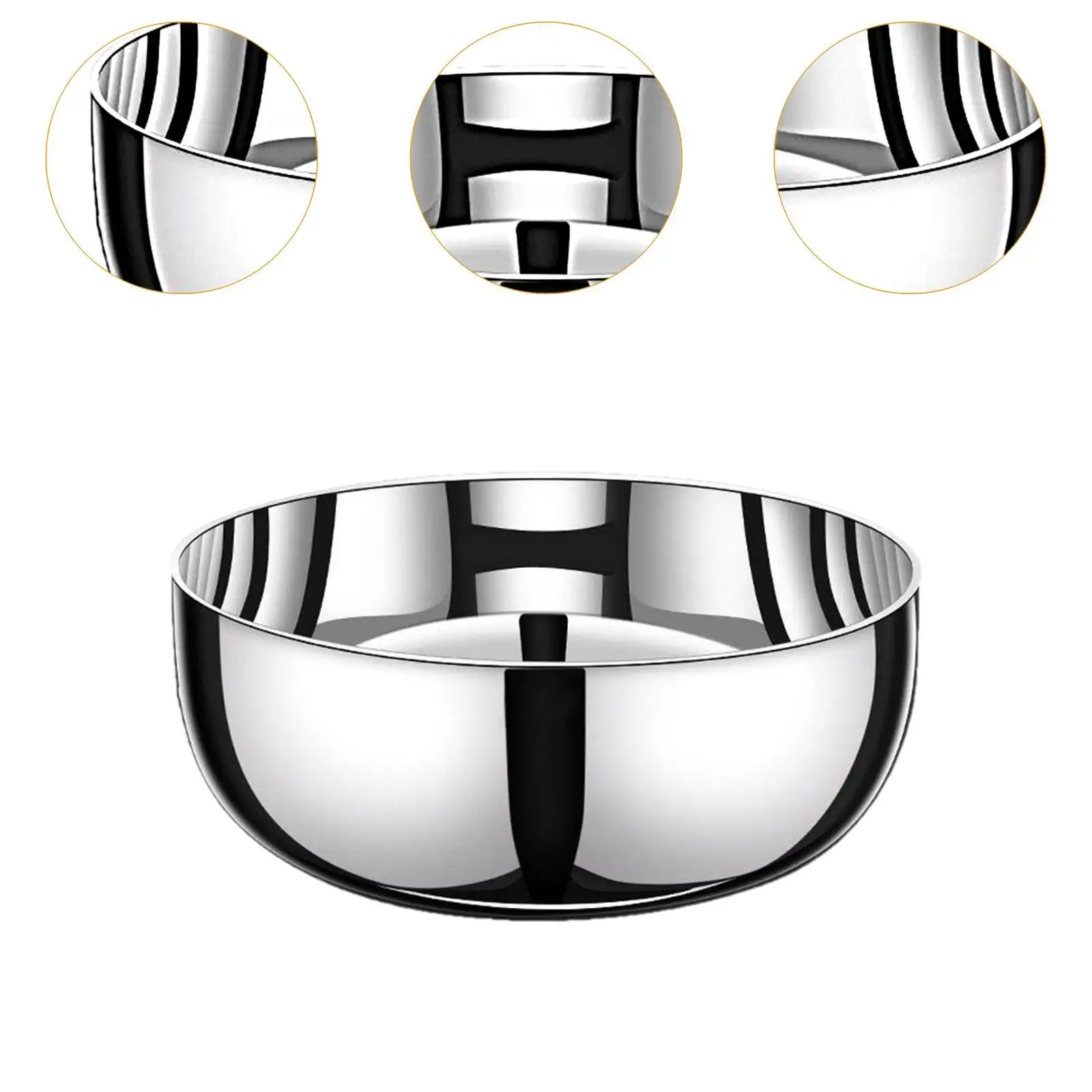 Stainless Steel Basin Large Mixing Bowl Multipurpose Wash Basin Egg Whisking Bowl for Home Kitchen Cakes Baking