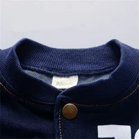 Spring And Autumn Toddler Boy Printed Coat With Jeans Outfit