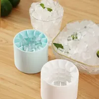 Silicone Ice Cube Mold Round Ice Bucket Summer Homemade DIY Refrigerator Freeze Ice Maker Creative Ice Cube Mold Barware Tools 5