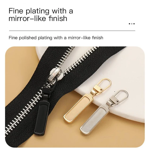 5Pcs Metal Zipper Slider Puller Instant Zipper Replacement For Broken  Buckle Travel Bag Suitcase Garment Zipper Head Repair Tool - AliExpress