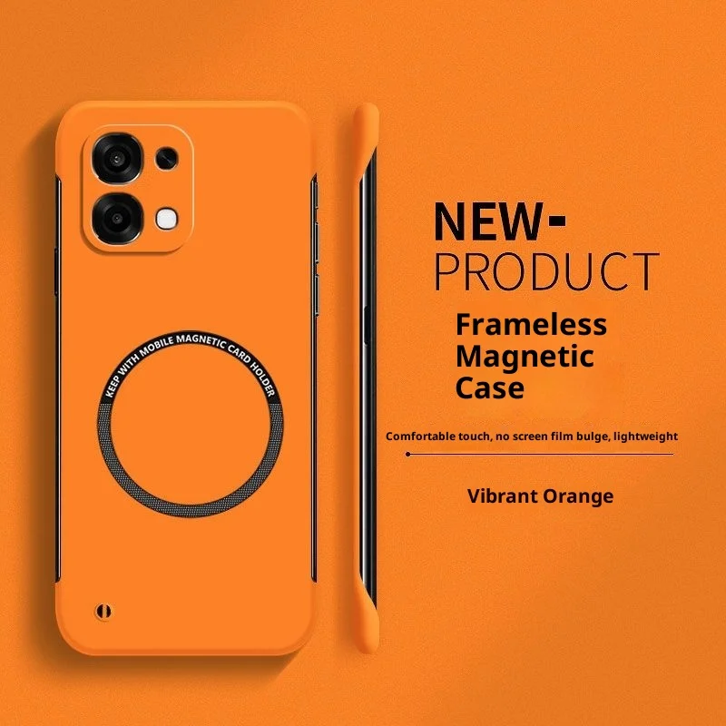 Magnetic Suction Frameless Matte Ultra-Thin Shockproof Bumper Case