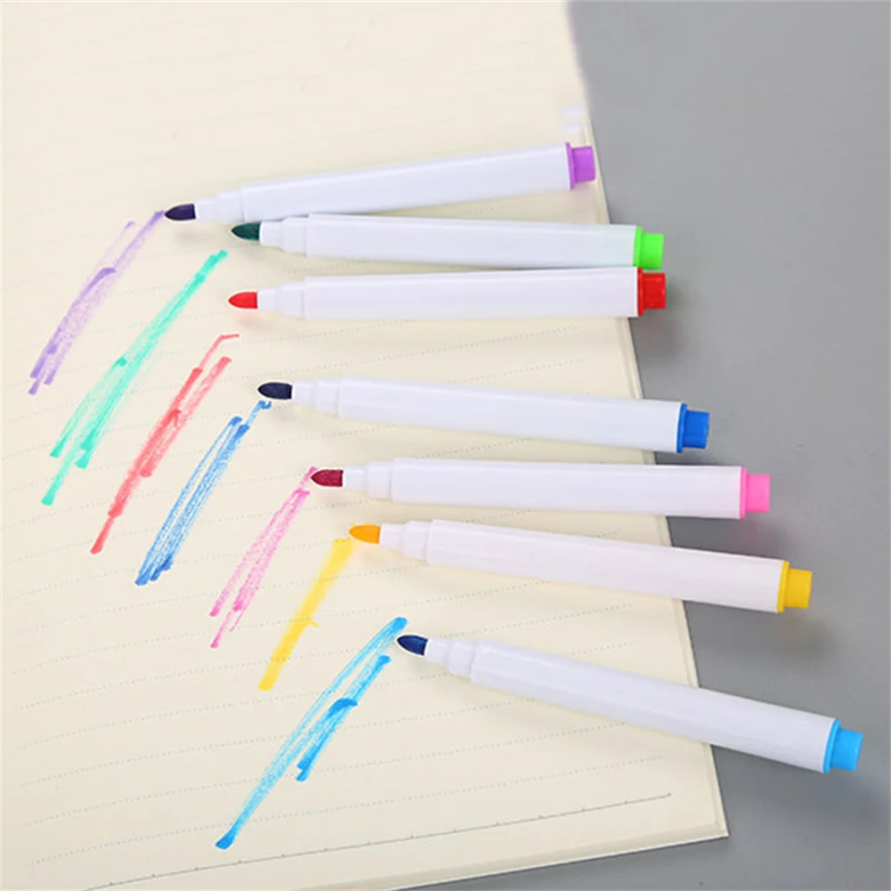 

8PCS Erasable Marker Pen Colorful Black Whiteboard Pen Markers Whiteboard Pen For Kids Drawing Pen Classroom Student Supplies