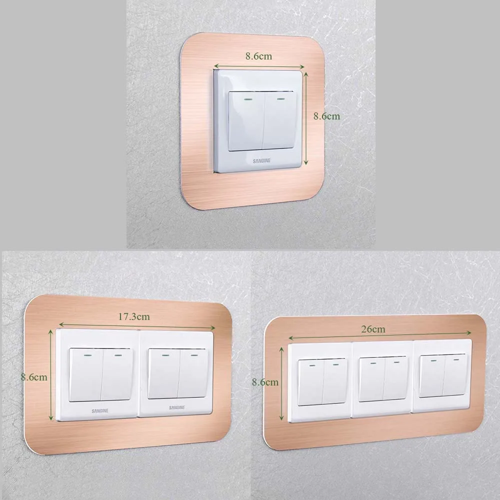 Type Switch Cover Home Decor Socket Cover Anti-Dirty Protective Cover Wall Sticker Switch Sticker Switch plate covers images - 6