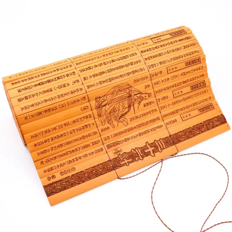 Chinese style bamboo handicrafts bamboo slip Thirty-Six Stratagems Chinese style ornaments