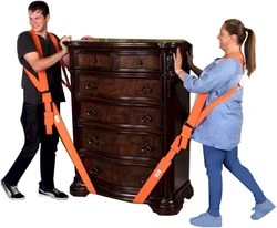 F40 Furniture Moving Carrying Straps Shoulder Forearm Carry Rope Lift Heavy Furniture Transport Belt Ropes Lifting Cord Moving