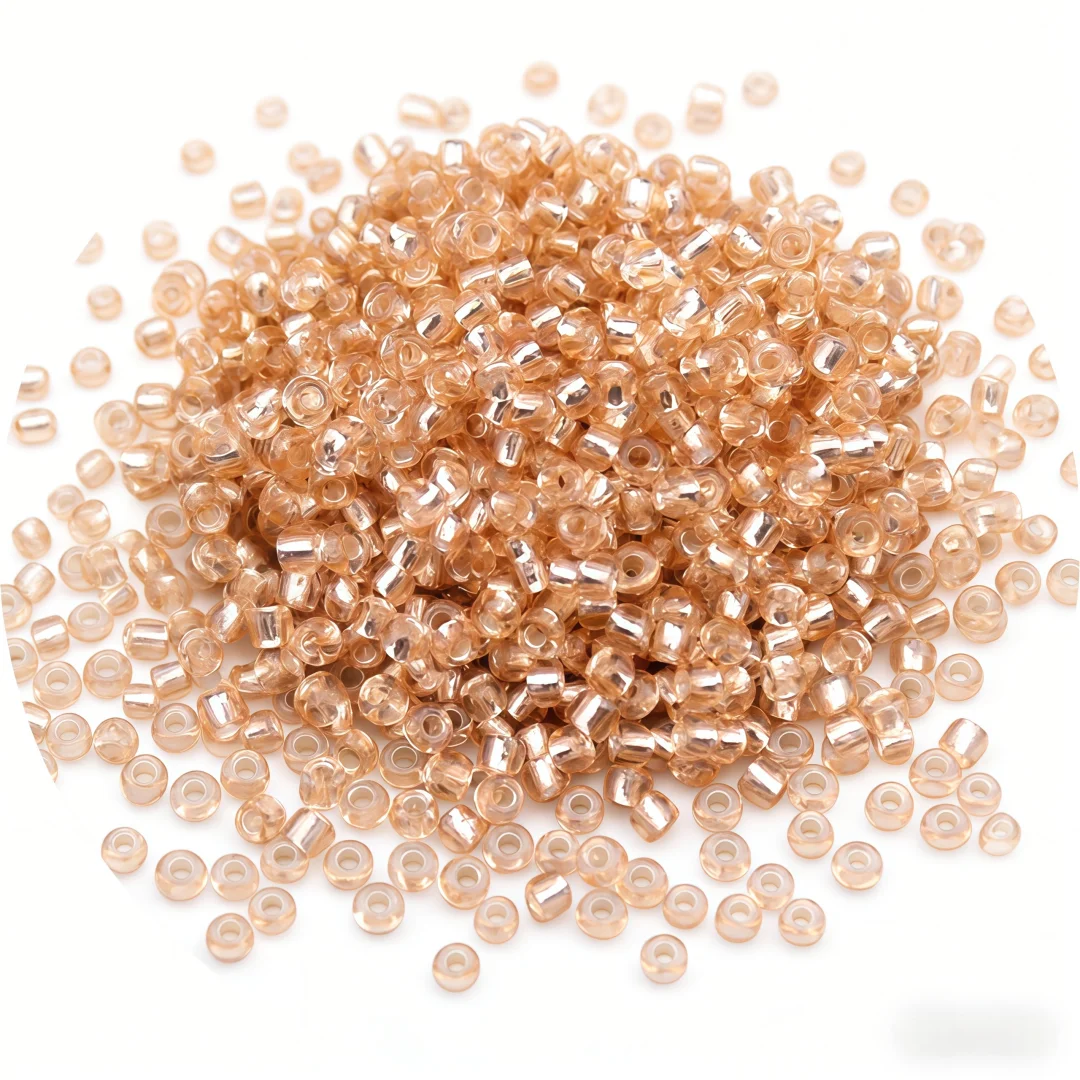 High-Quality Silver Core Glass Rice Beads for Handmade DIY Projects