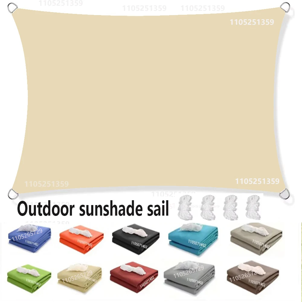 Awning Waterproof Sunshade Sail Outdoor Terrace Lawn Beach Garden Carport Backyard Deck Pavilion Awning