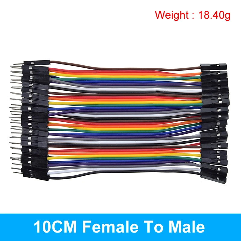 Versatile 40-Pin Assorted Length Jumper Wire Set