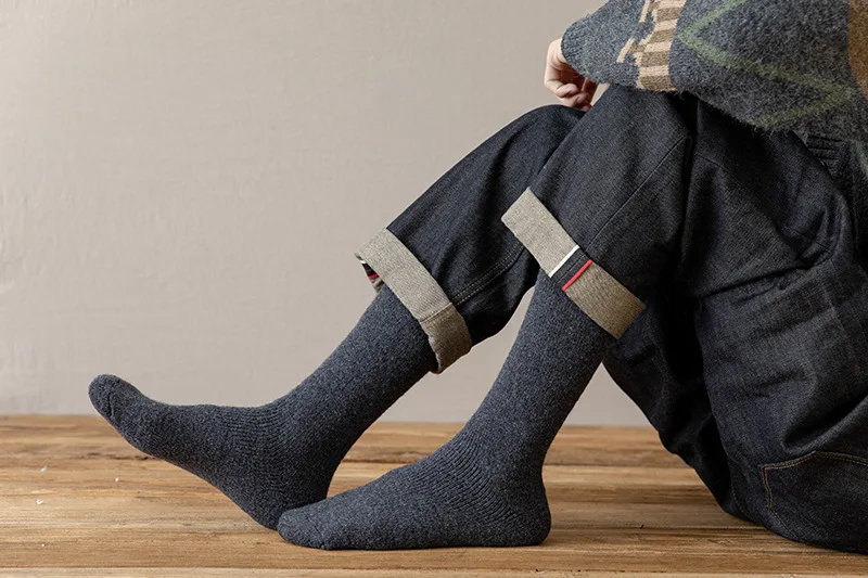 Calzini Lana Merino Donna - Lunghi Al Ginocchio, Morbidi E Caldi - Foto 9