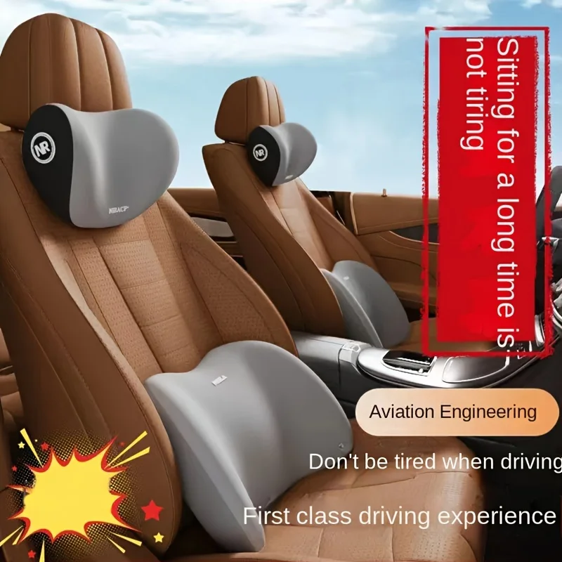 Auto headrest/lumbar podpora auto krk podhlavník pás polštářek ovladač Seat opěradlo auto polštářek jízda bederní podpora pás podpora