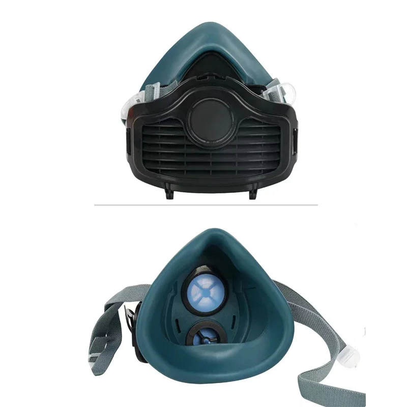 Dust mask Silicone dustproof mask Suitable for spray paint House decoration grinding dust Respirator self-priming filter Dust half mask