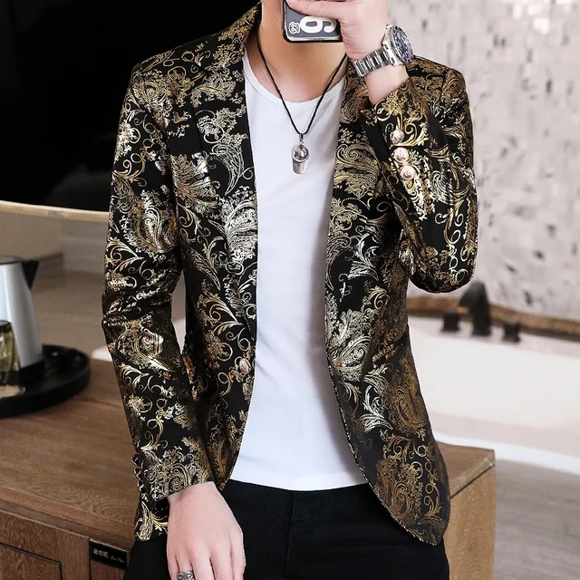 2023 Spring Velvet Blazer Men Fashion Casual Blazer Men Wedding Groom  Singer Costume Slim Blazer Formal Brand Dress Homme 5XL-M - AliExpress