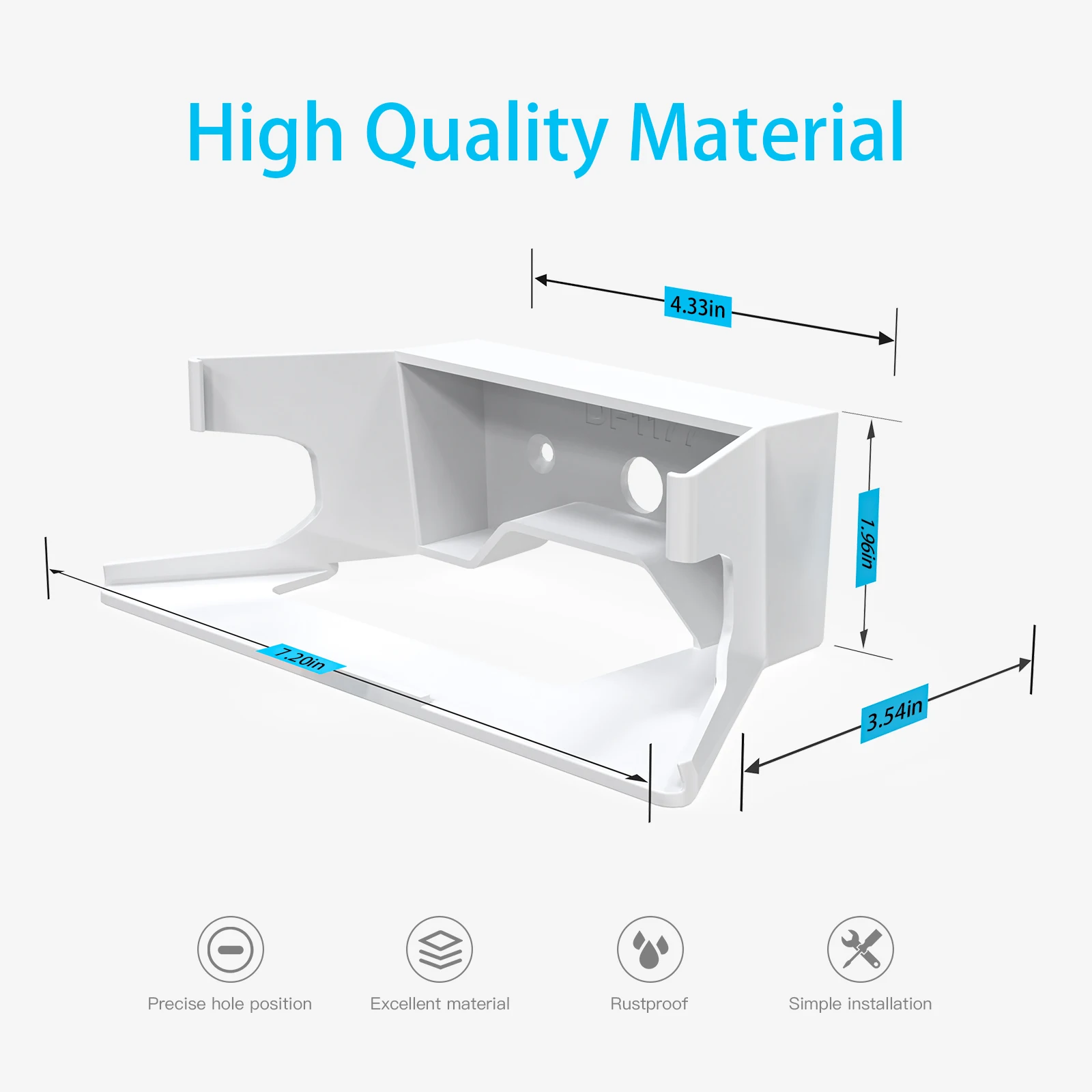 Edup-starlink Mount Abs Wall Mount Router Proteção Star Link Internet Kit Suportes Suporte para Starlink Mesh Router v2 Mesh Router - Imagem 6