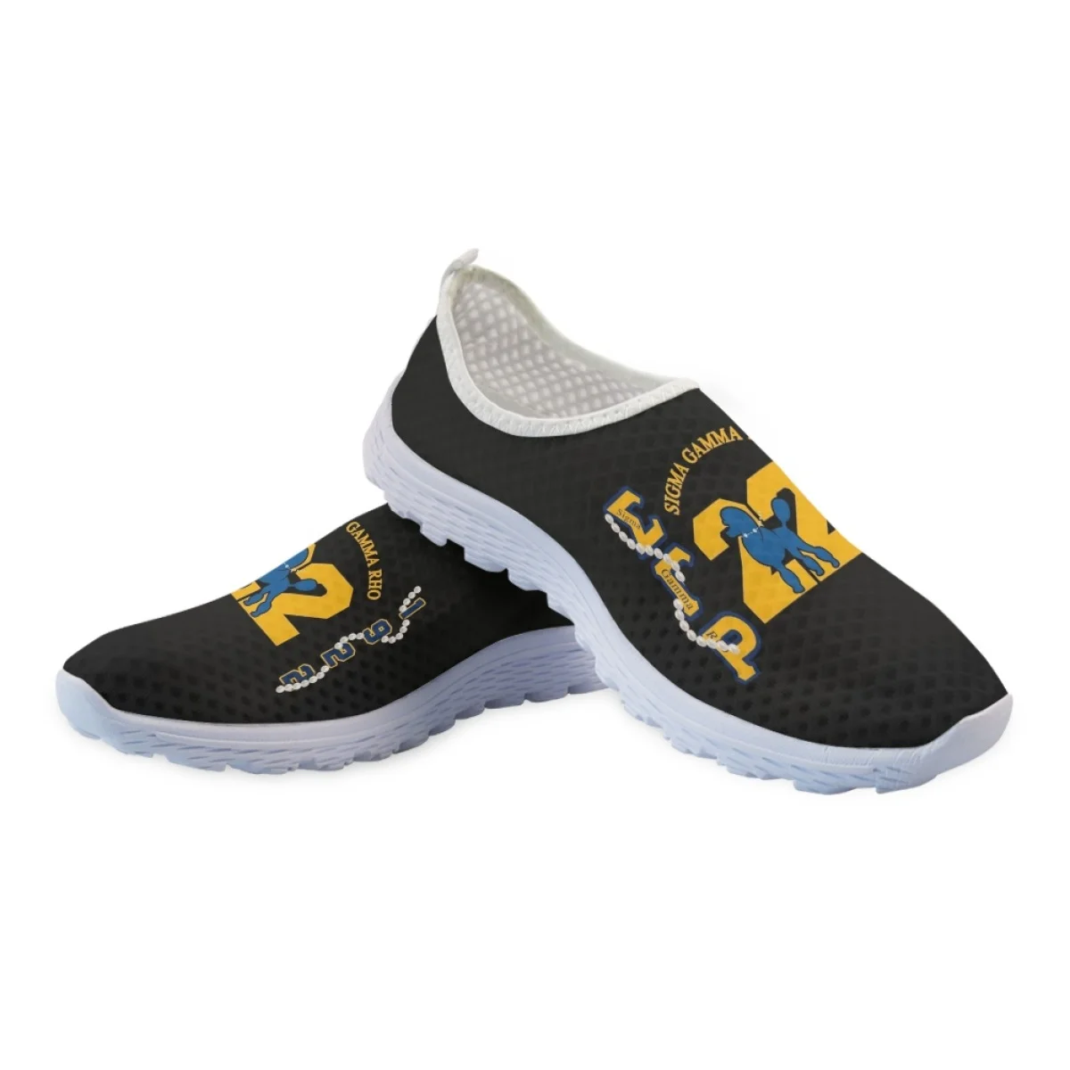 Flats Sneakers Women Summer 2023 Sigma Gamma Rho Pattern Casual Ladies Sport Shoes Breathable Comfort Walking Footwear Flats