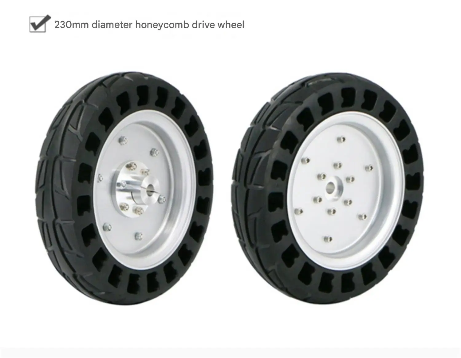 WHEELTEC Honeycomb Drive Wheel, Specialized Tire for Robots, Made of TPE Environ