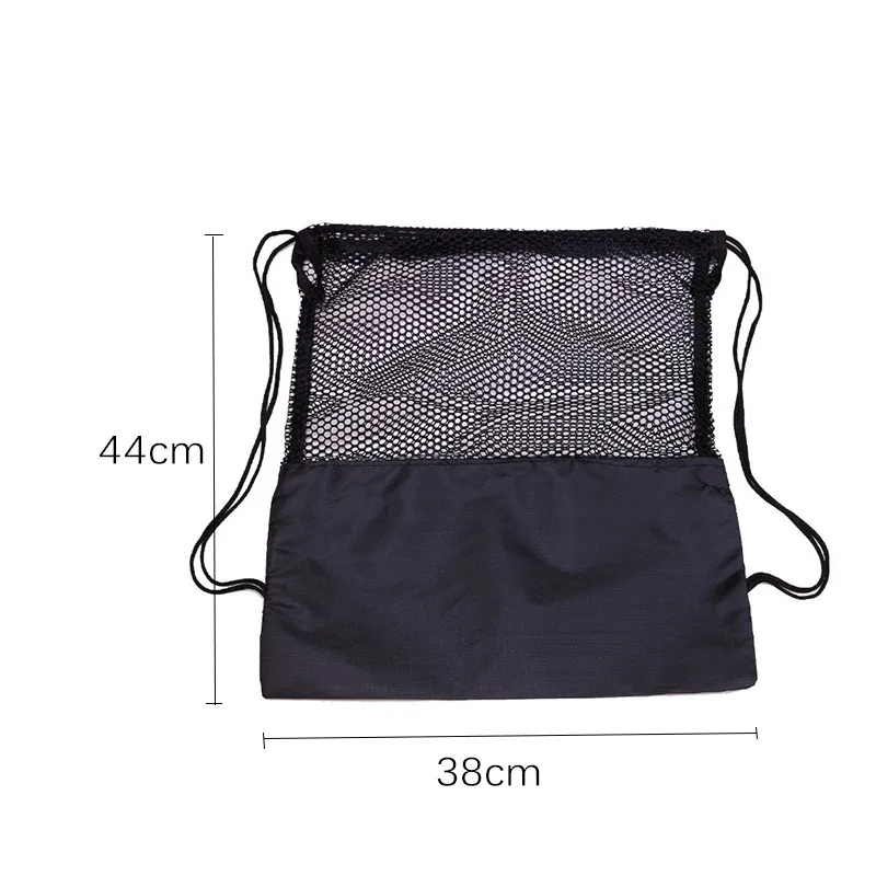 Sports Ball Bag Football Net Pocket Bag Drawstring Fitness Sport Basketball Backpack Portable Large Capacity Lightweight Outdoor Sports Bag