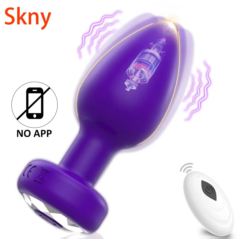 APP/Fernbedienung Anal Vibrator Drahtlose Bluetooth Butt Plug Männlichen Prostata-massagegerät Stimulator Erwachsene Sex Spielzeug für Mann homosexuell Spiel